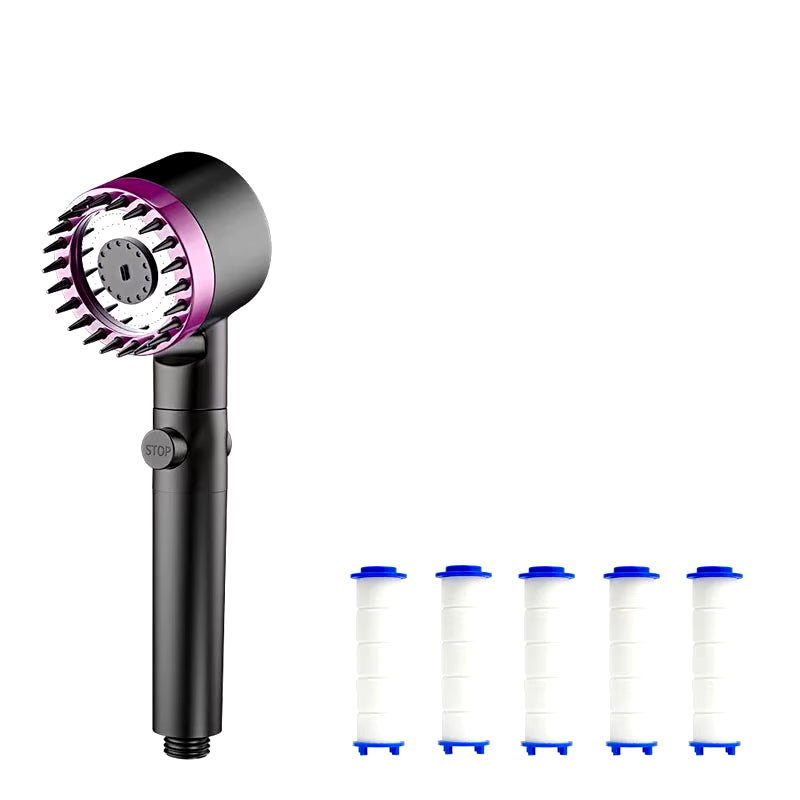 Cabezal De Ducha Filtrante Con Masaje 4 Modos