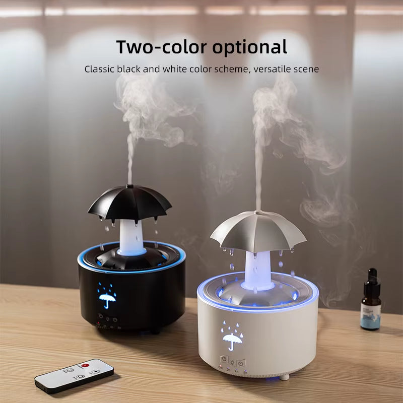 Humidificador Difusor De Lluvia Con Aromaterapia