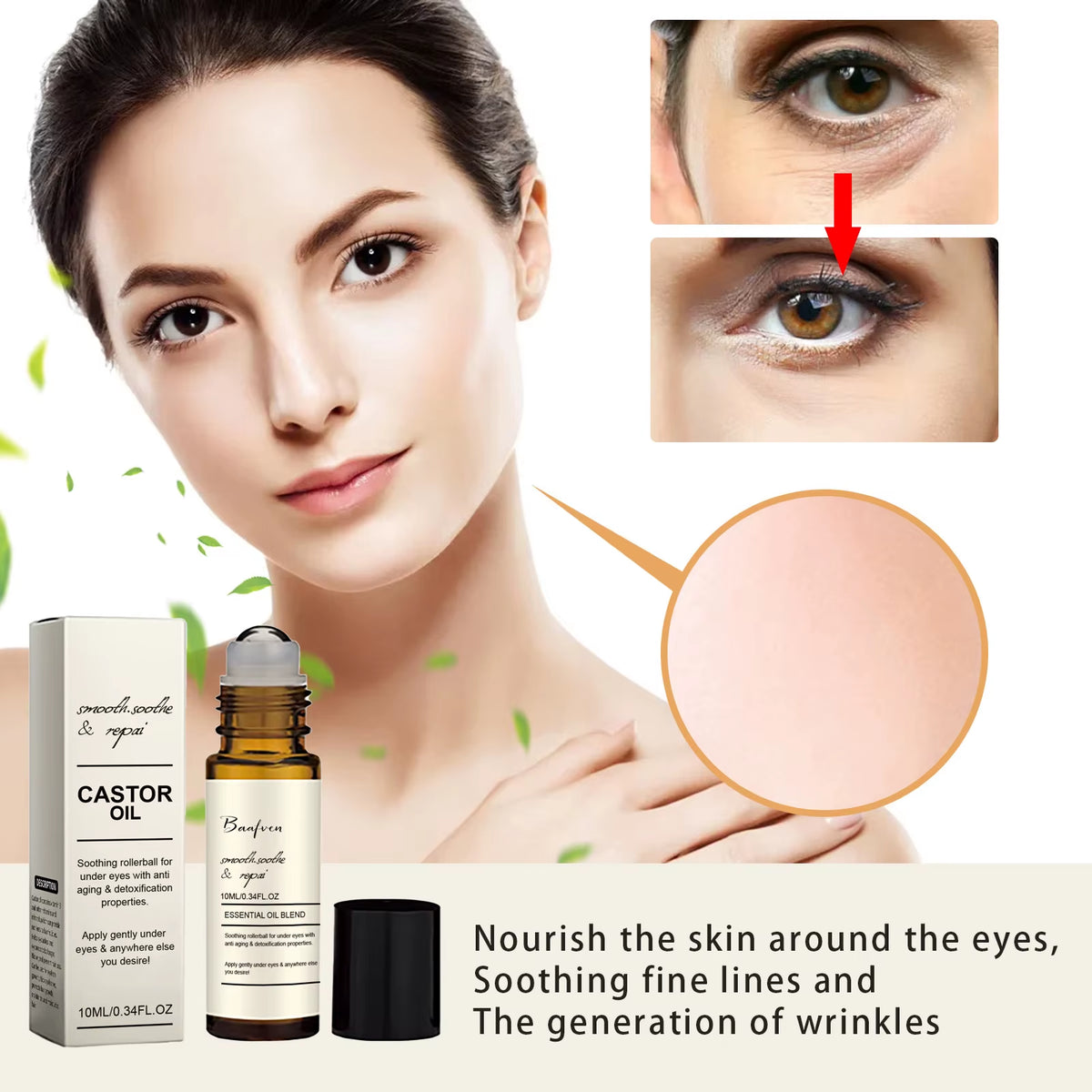 Sérum De Aceite De Ricino Para Contorno De Ojos