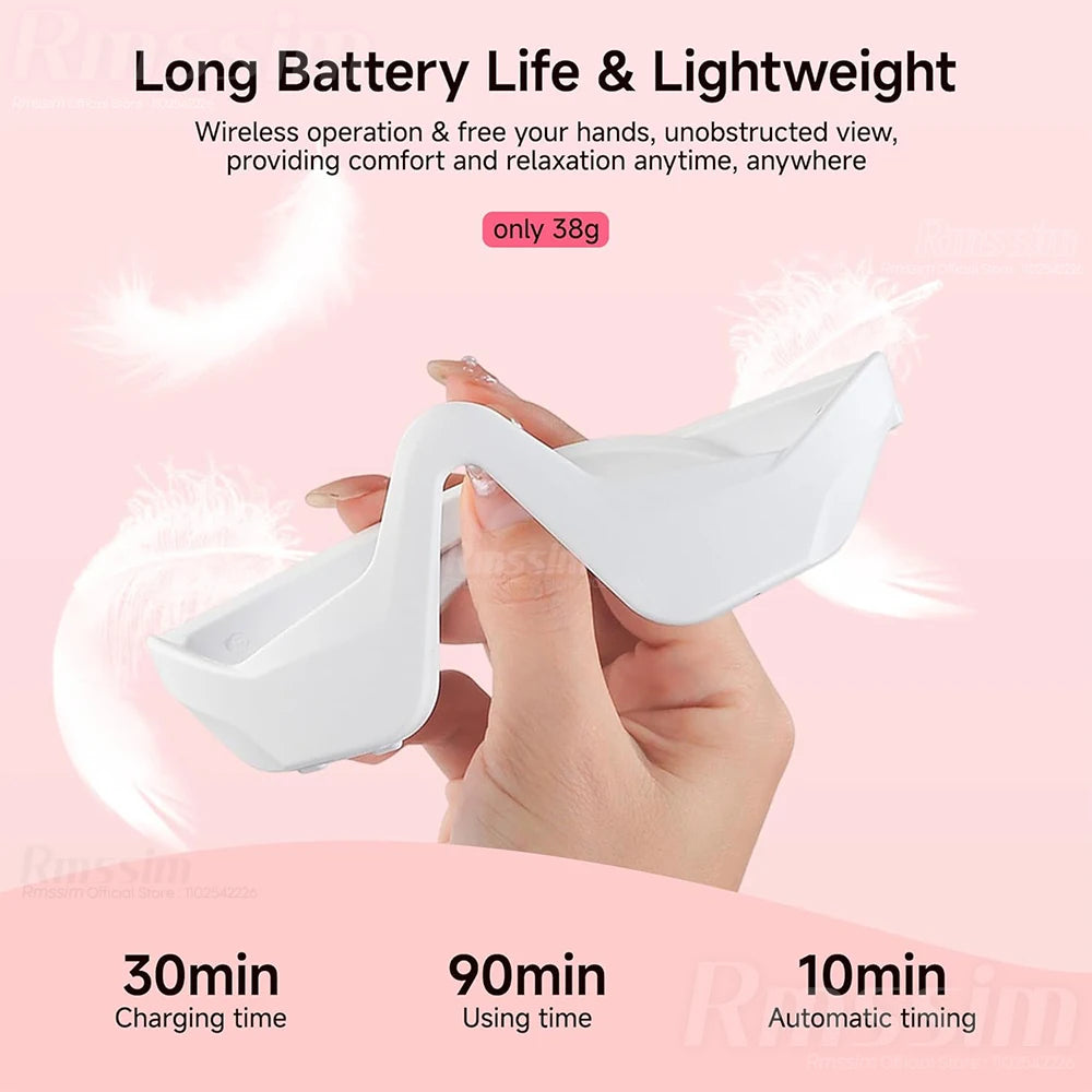 Masajeador De Ojos 3D Con Luz Roja Y EMS