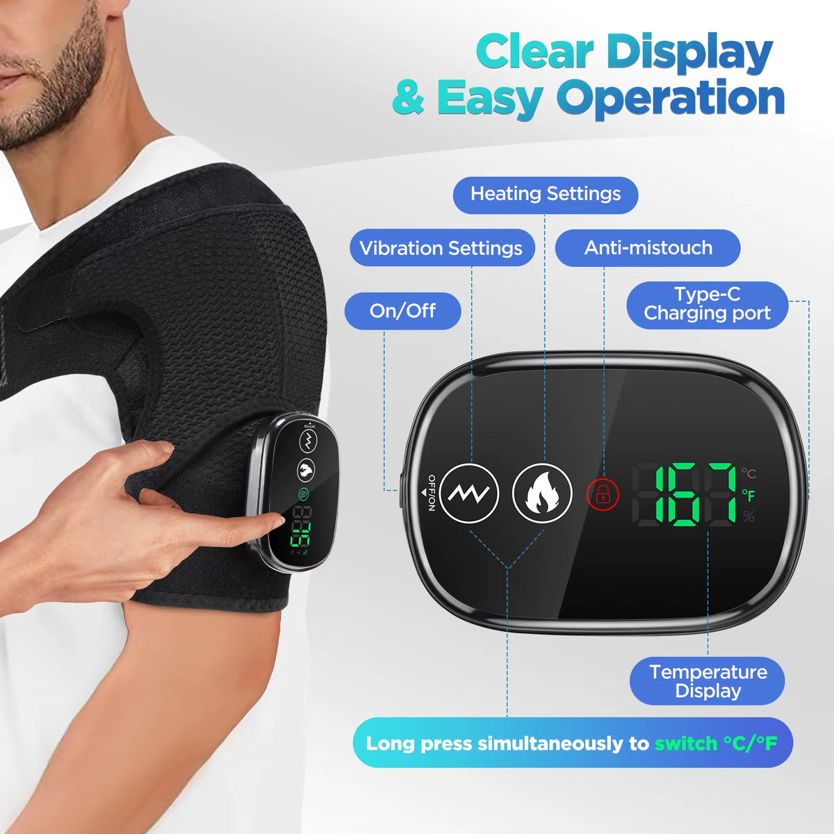 Máquina Masajeadora De Hombros Con Calor