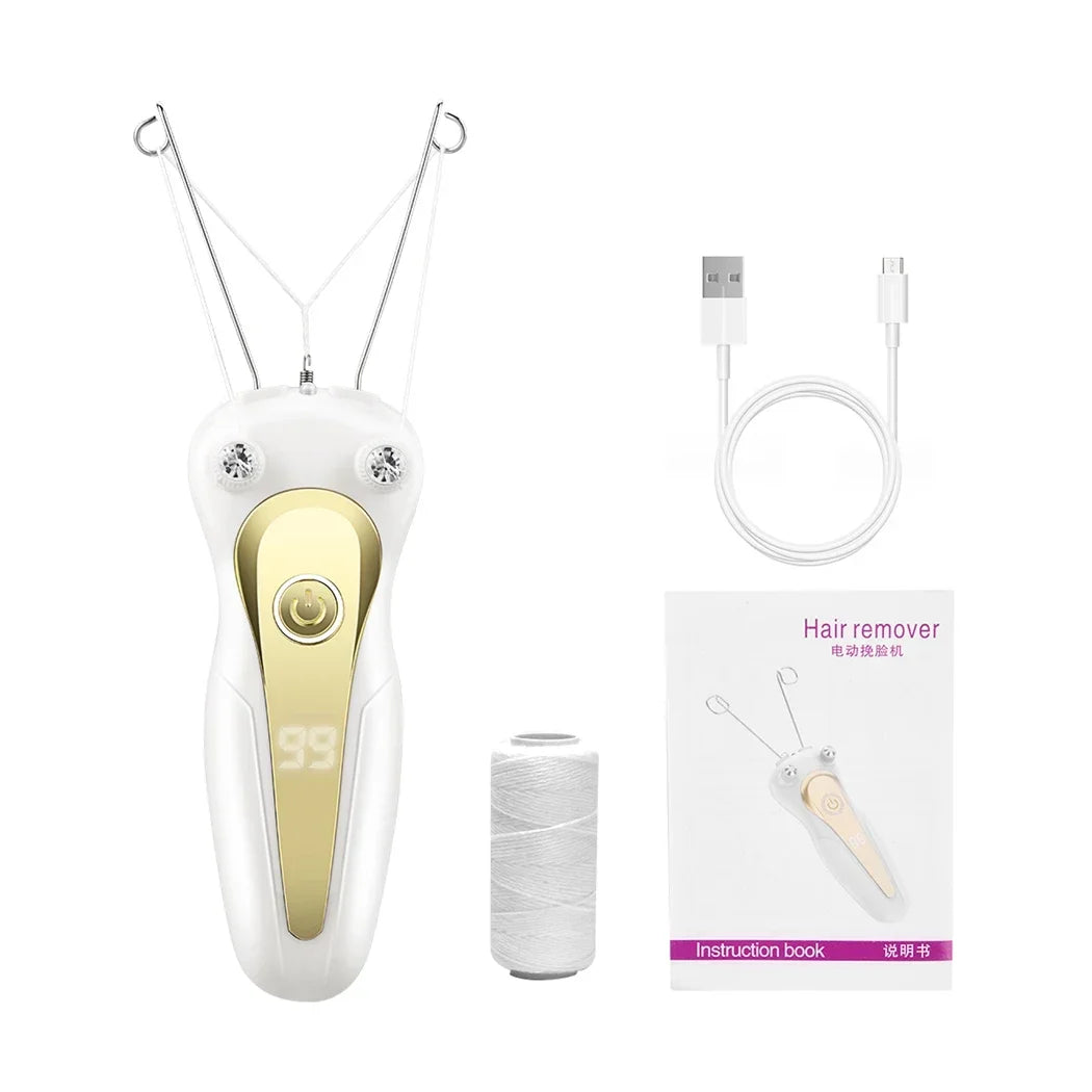 Depilador Facial Eléctrico Con Pantalla LCD