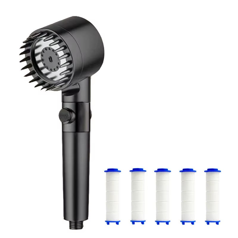 Cabezal De Ducha Filtrante Con Masaje 4 Modos