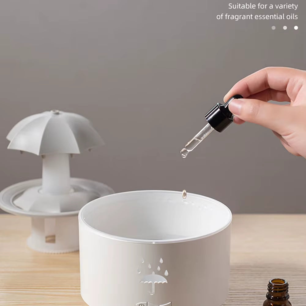 Humidificador Difusor De Lluvia Con Aromaterapia