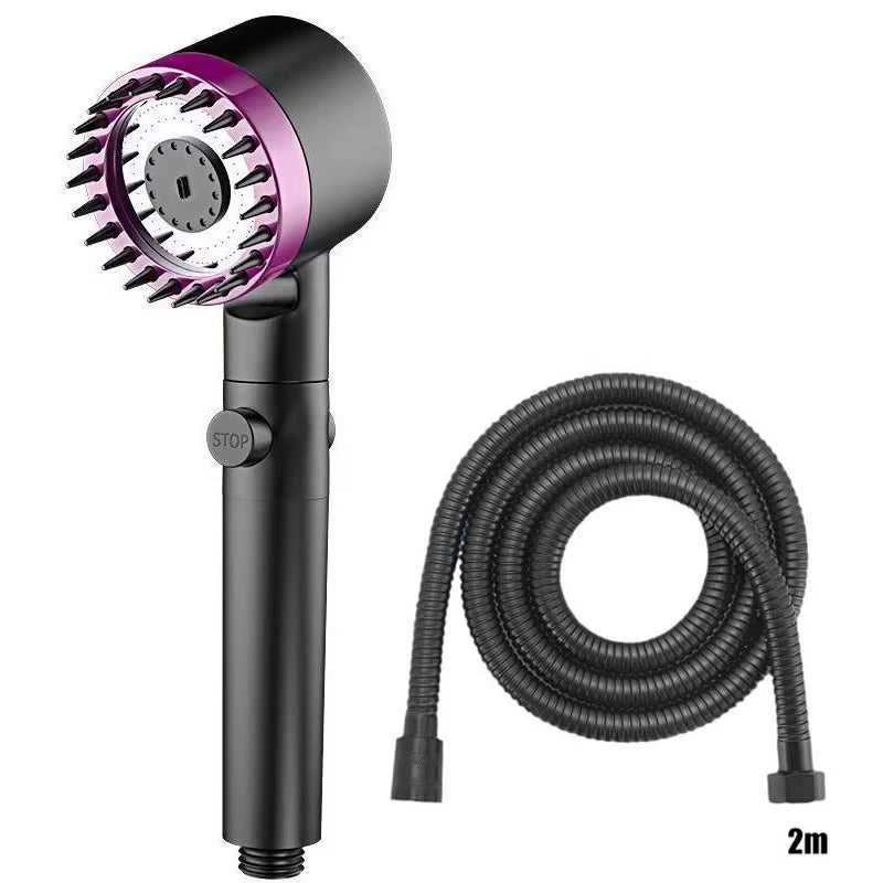 Cabezal De Ducha Filtrante Con Masaje 4 Modos