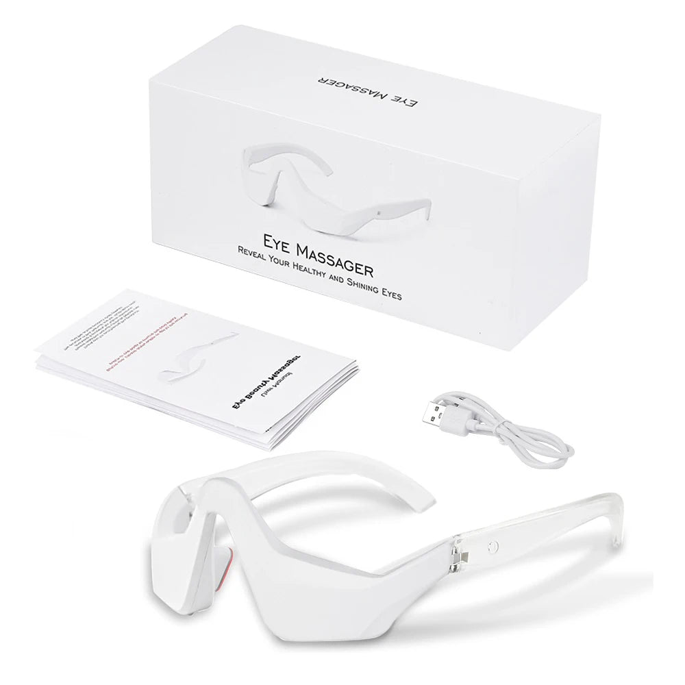 Masajeador De Ojos 3D Con Luz Roja Y EMS