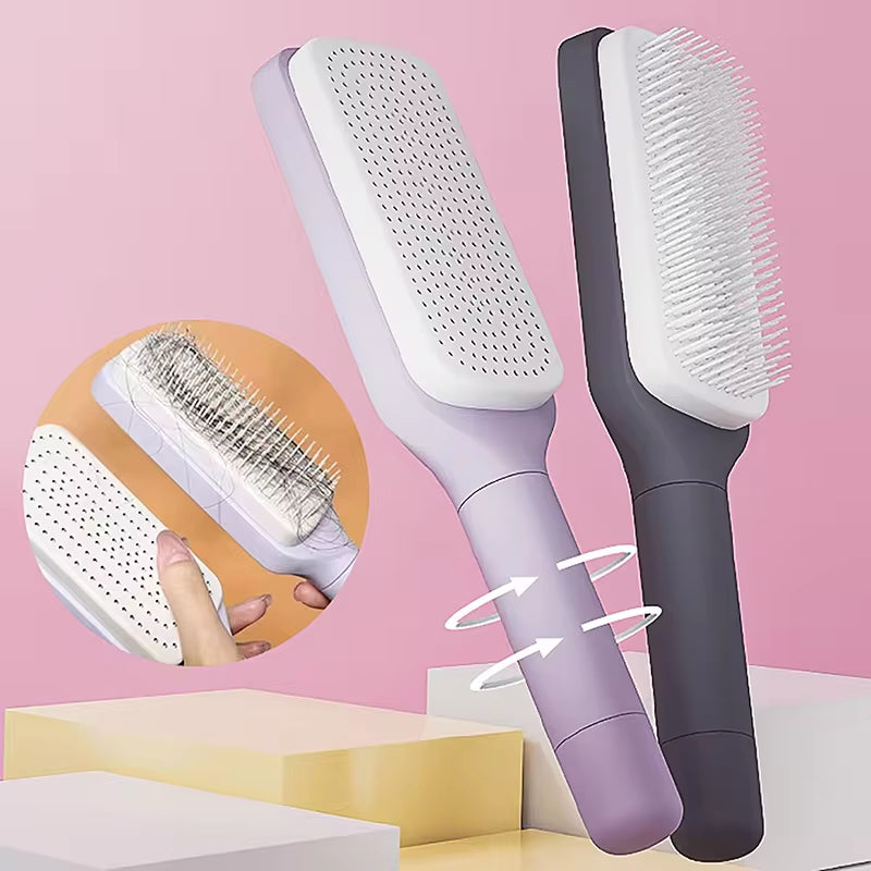 Cepillo Autolimpiante Anticaída De Cabello