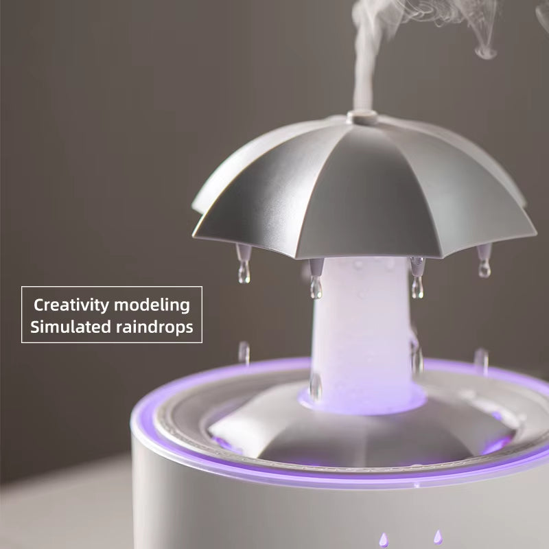 Humidificador Difusor De Lluvia Con Aromaterapia
