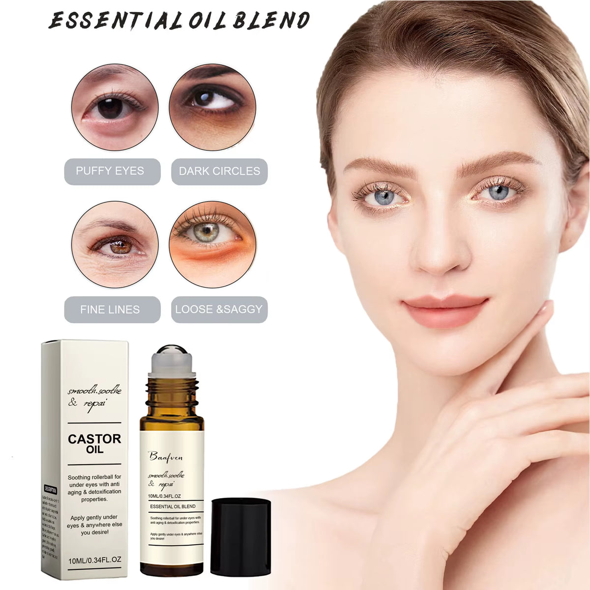 Sérum De Aceite De Ricino Para Contorno De Ojos
