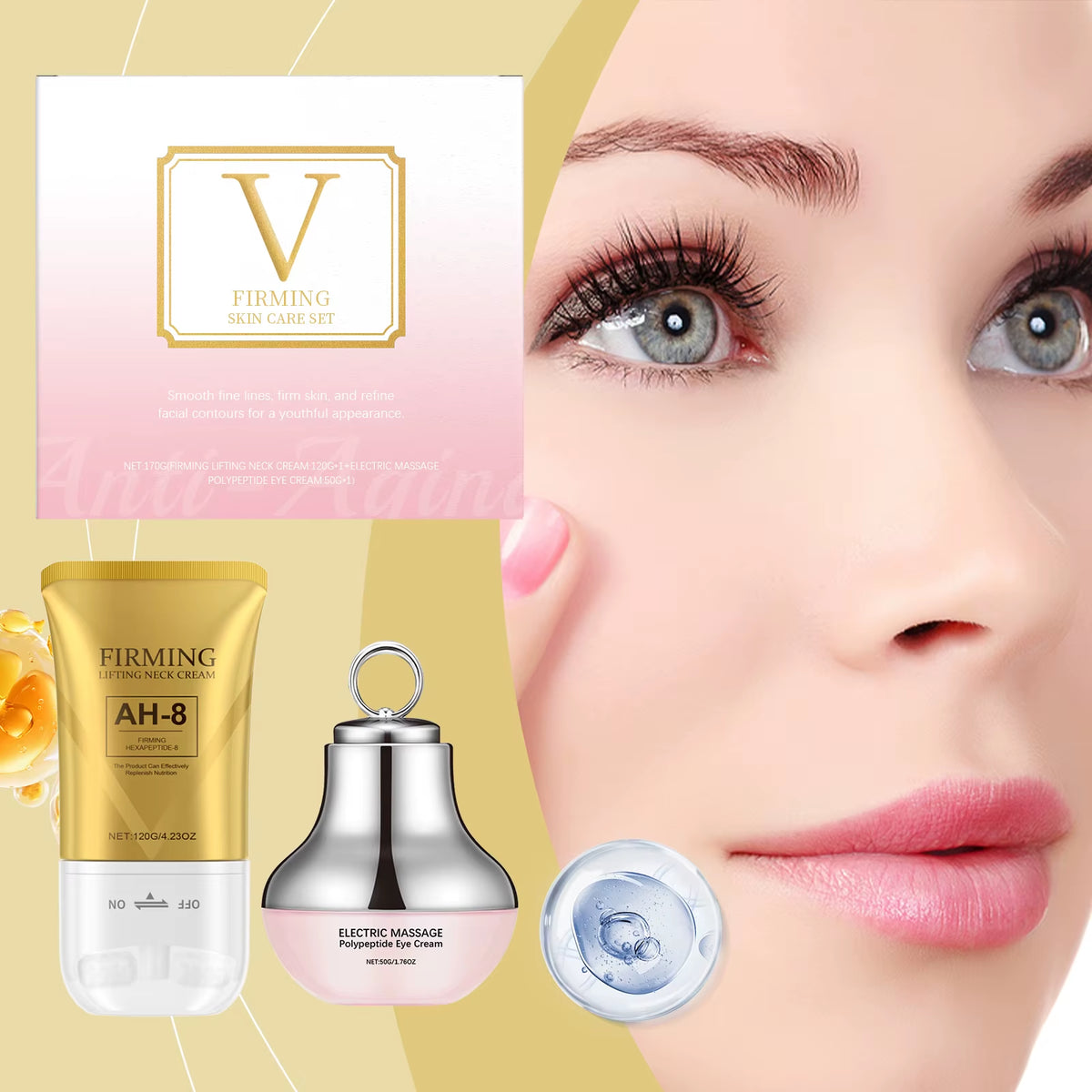 Set Eléctrico De Cuidado De Ojos Y Cuello