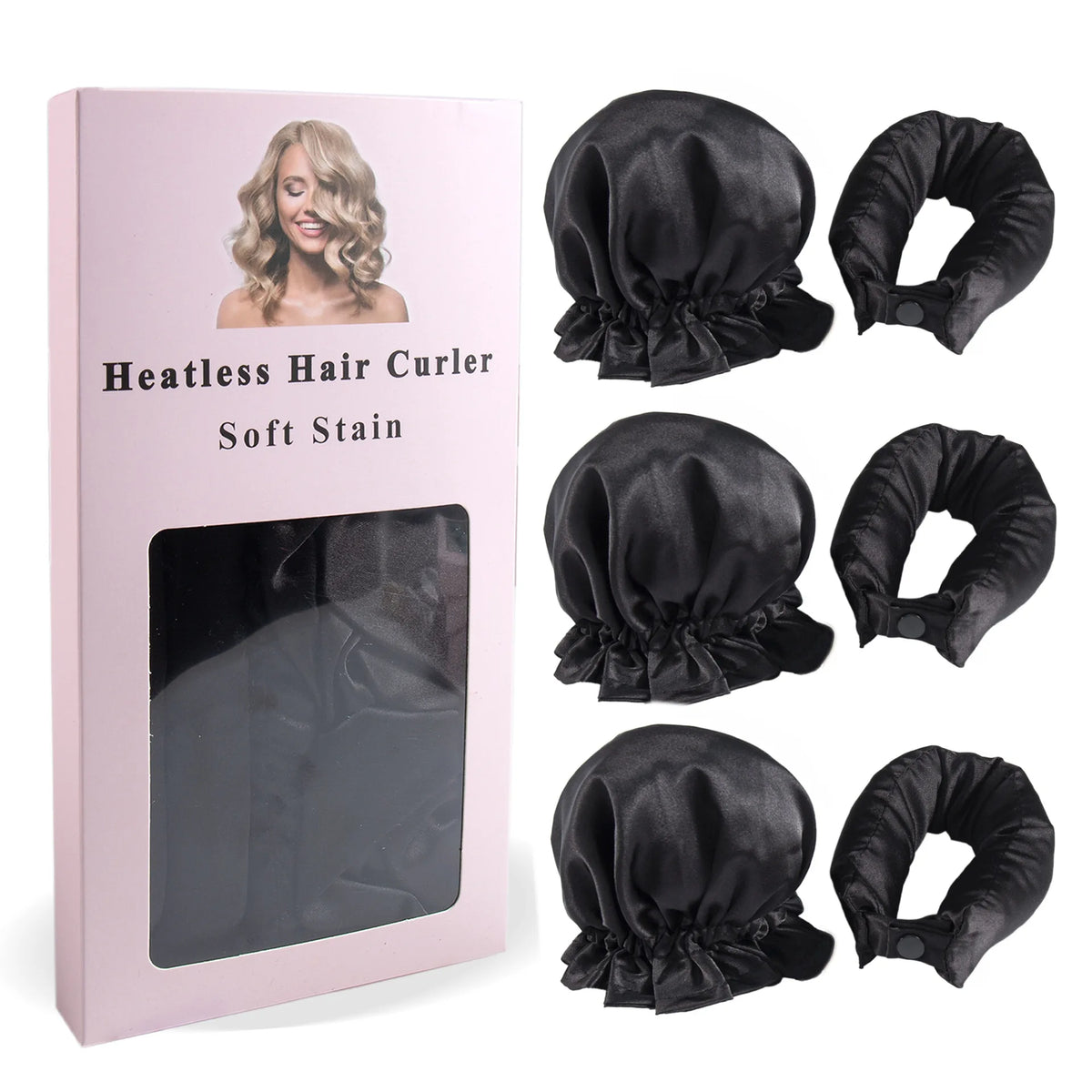 Set De Rulos Satinados Sin Calor Para Dormir