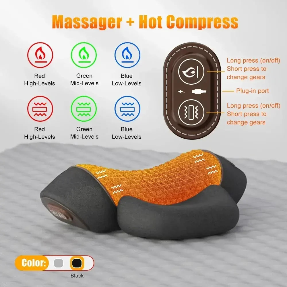 Almohada Cervical Con Compresión De Calor
