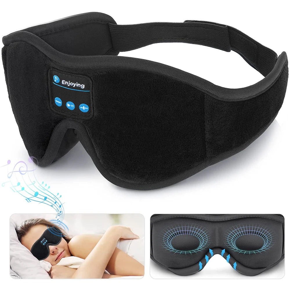 Antifaz Para Dormir Con Audífonos Bluetooth