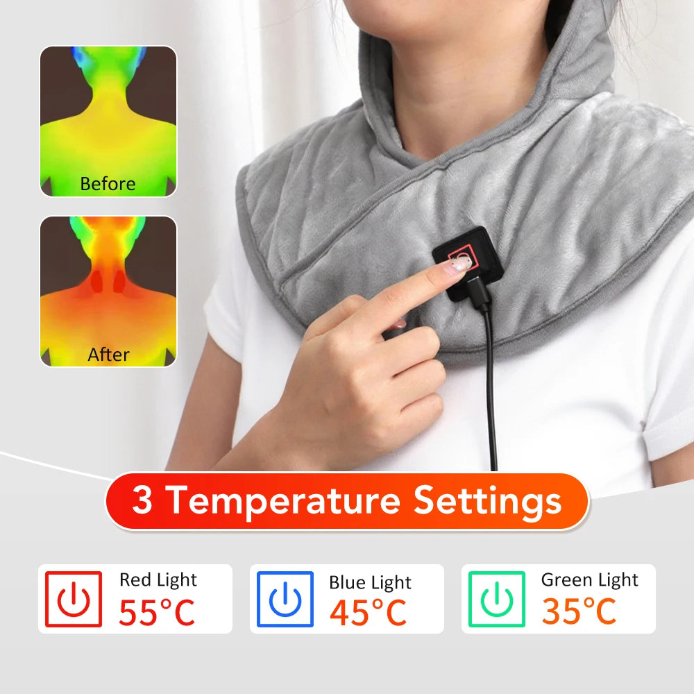 Almohadilla Térmica USB Para Hombro Y Cuello